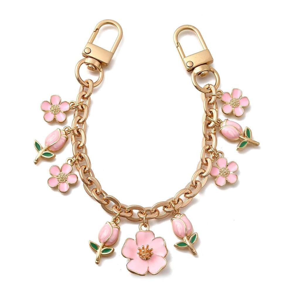 Bag charms designer charm for women Flower Chain shoulder bags Pendant handbag Metal Chains men Car Keychain