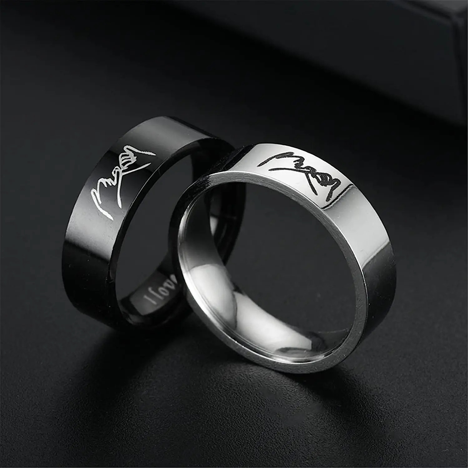 I Love You Hand in Promise Engagement Wedding Couples Anniversary Ring Fashion Jewelry Gifts For Women Men Valentines Day 250811