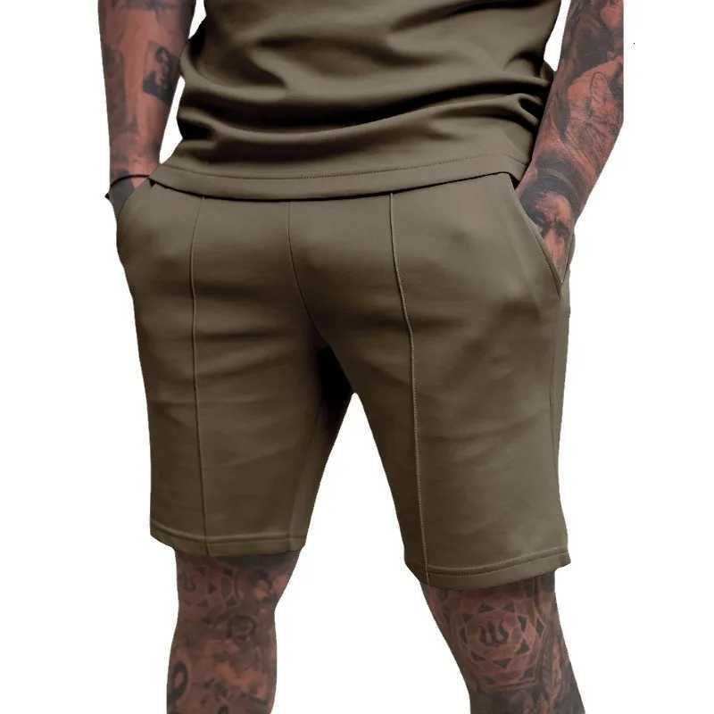 Summer European and American Solid Color Shorts Casual Fitness Sports Pants for Men Y250814