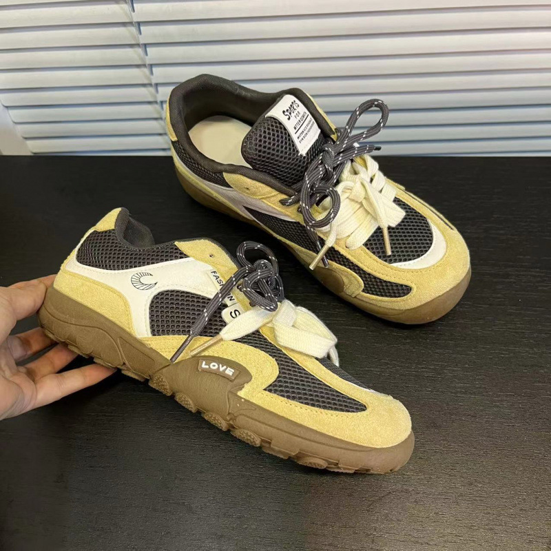 Designer 2025 New Retro Dexun Shoes Women's Mesh Casual Shoes