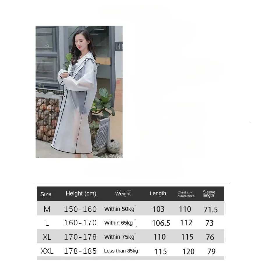 Rain Poncho Zip with Pockets Long Windproof Raincoat Reusable Unisex Solid Ponchos for Outdoor Wide Backpack Y250814