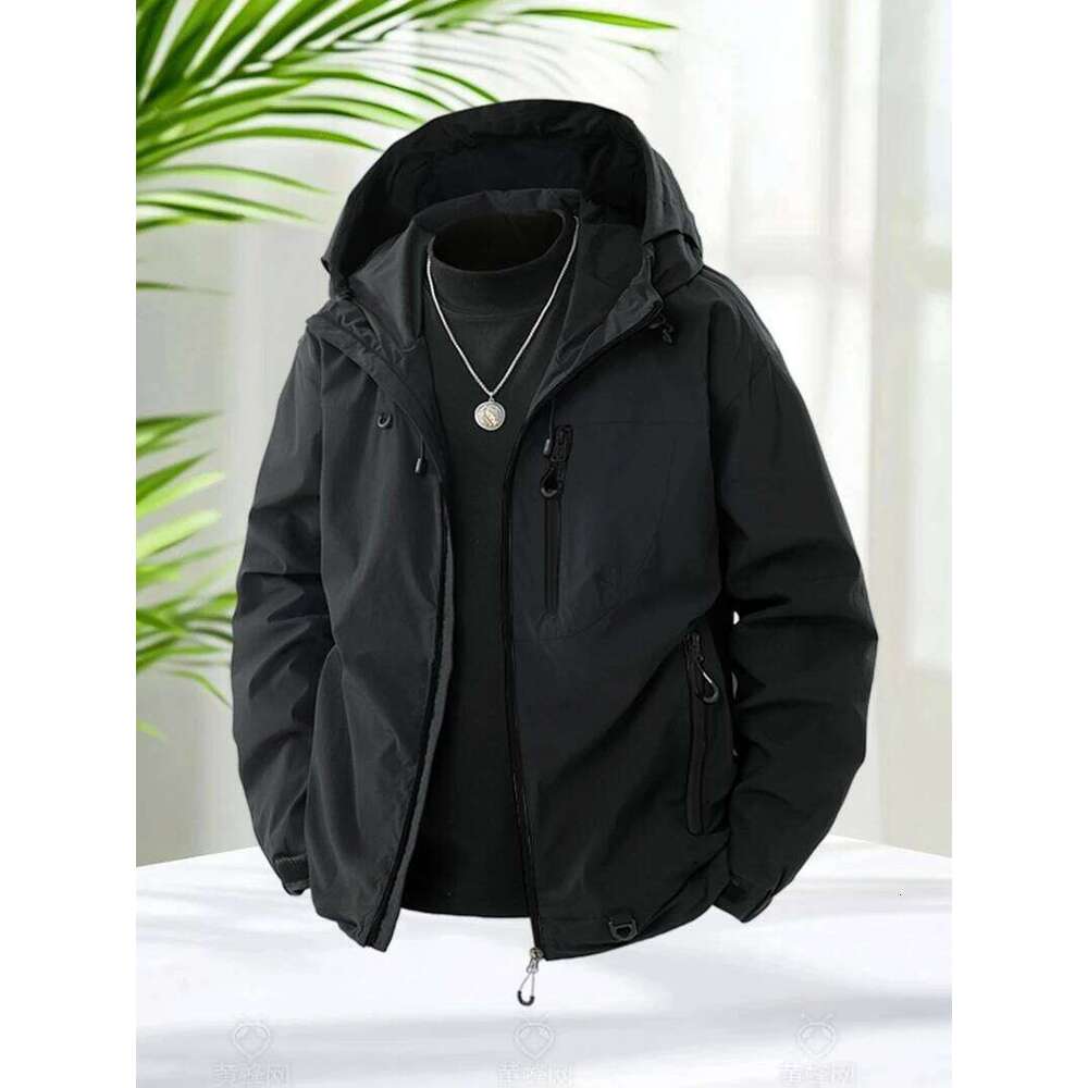 Unisex Hiking Men And Women Lightweight Waterproof Hooded Zip Up Camping Coats Thin Windbreaker Jacket Outerwear