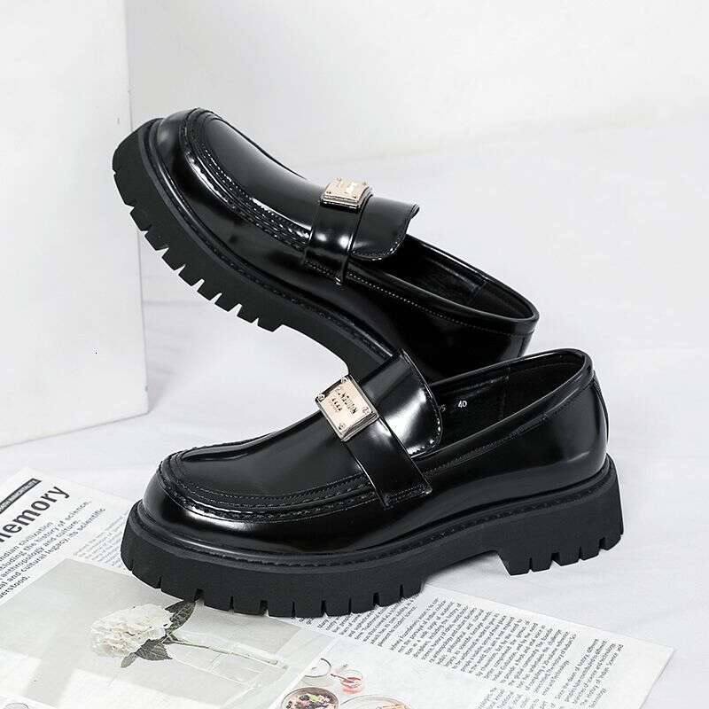 Yipin Product Number 695 New Thick Sole Leather For Youth Lefu Fashion Men's Shoes
