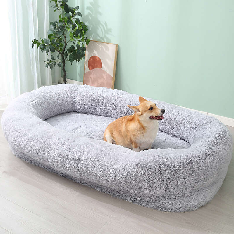 Super large plush pet bed, suitable for large breeds of dogs, super large calming dog bed, a hug shared by humans and pets