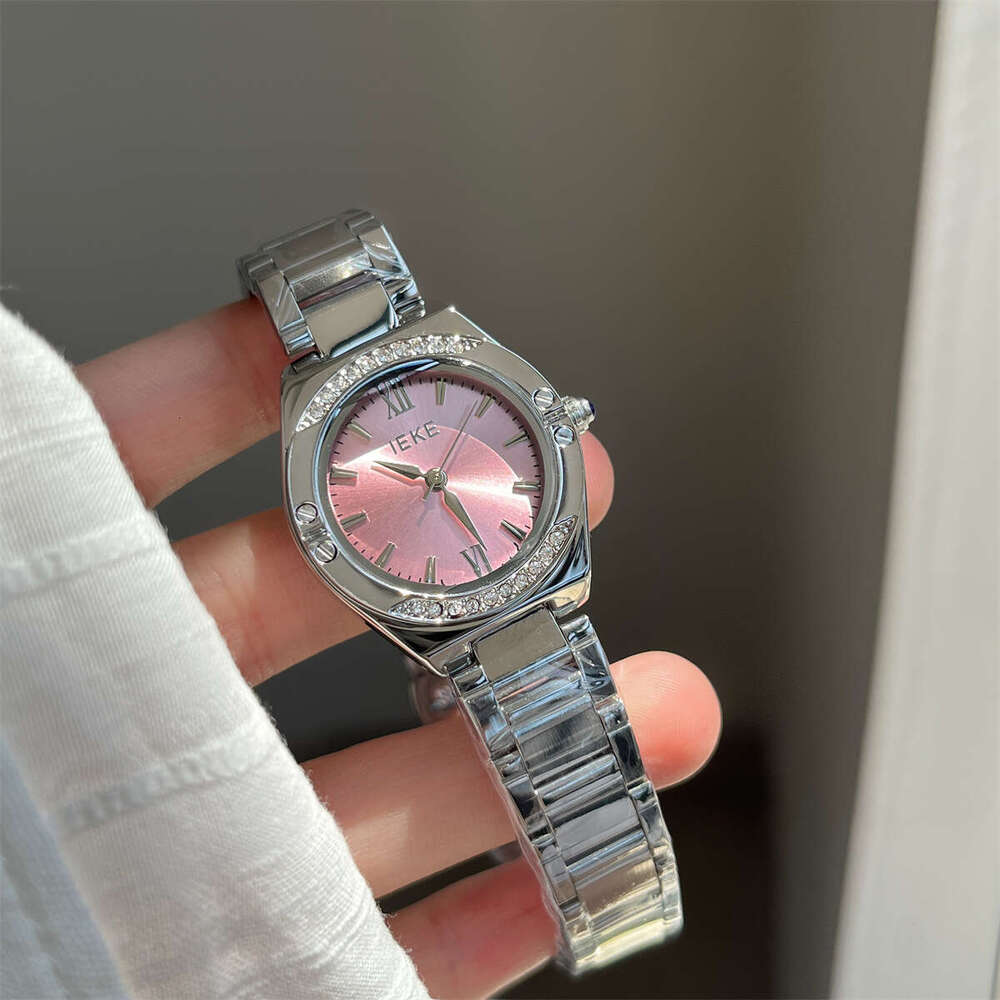 2025 New Style Rhinestone Dial Elegant Designer Fashion Steel Band Quartz Watch Casual for Women Women's Wristwatch