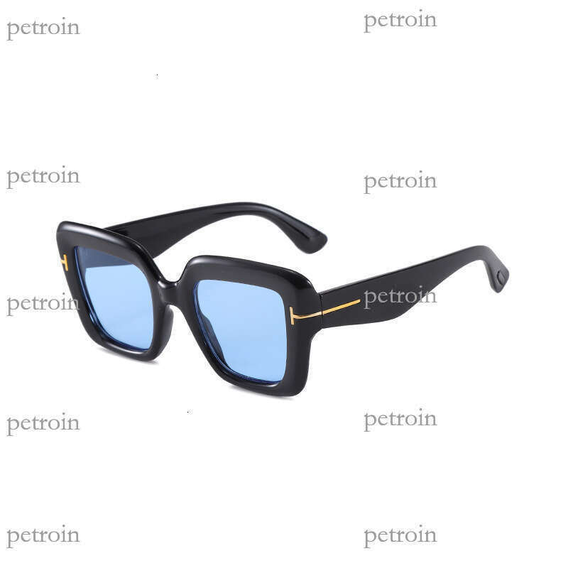 2025 New Letter T Square for Women High-end Sun Protection Celebrity Sunglasses Slimming Street Style Glasses