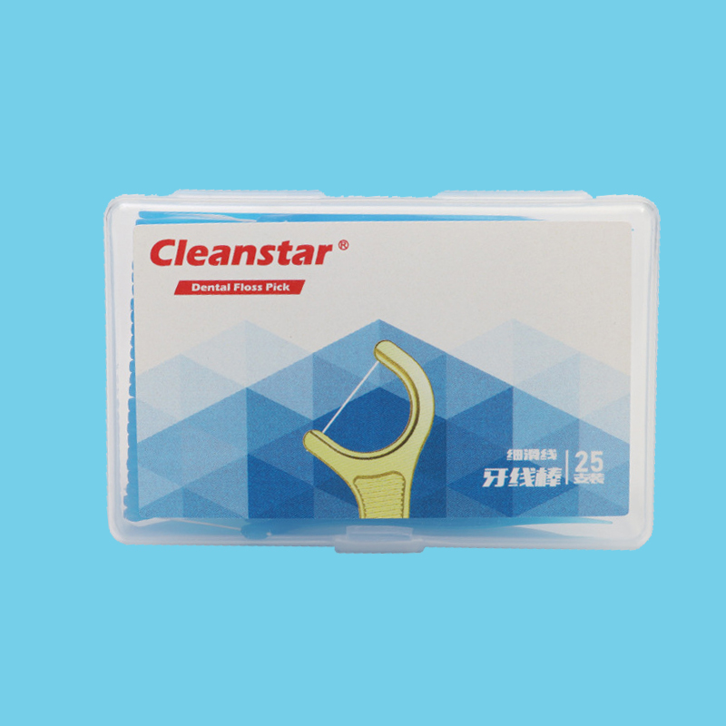 25-piece dental floss box with high-molecular-weight dental floss sticks that do not damage gums, colorful and convenient portable boxed