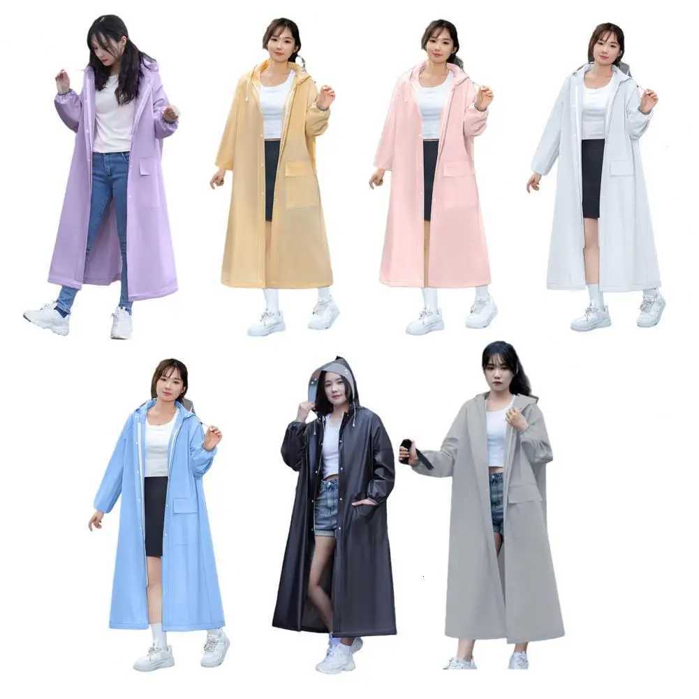 1Pc Waterproof Raincoat Elastic Cuff Raincoat Ultralight Waterproof Hooded Raincoat Portable Outdoor Travel Poncho for Adults Y250814