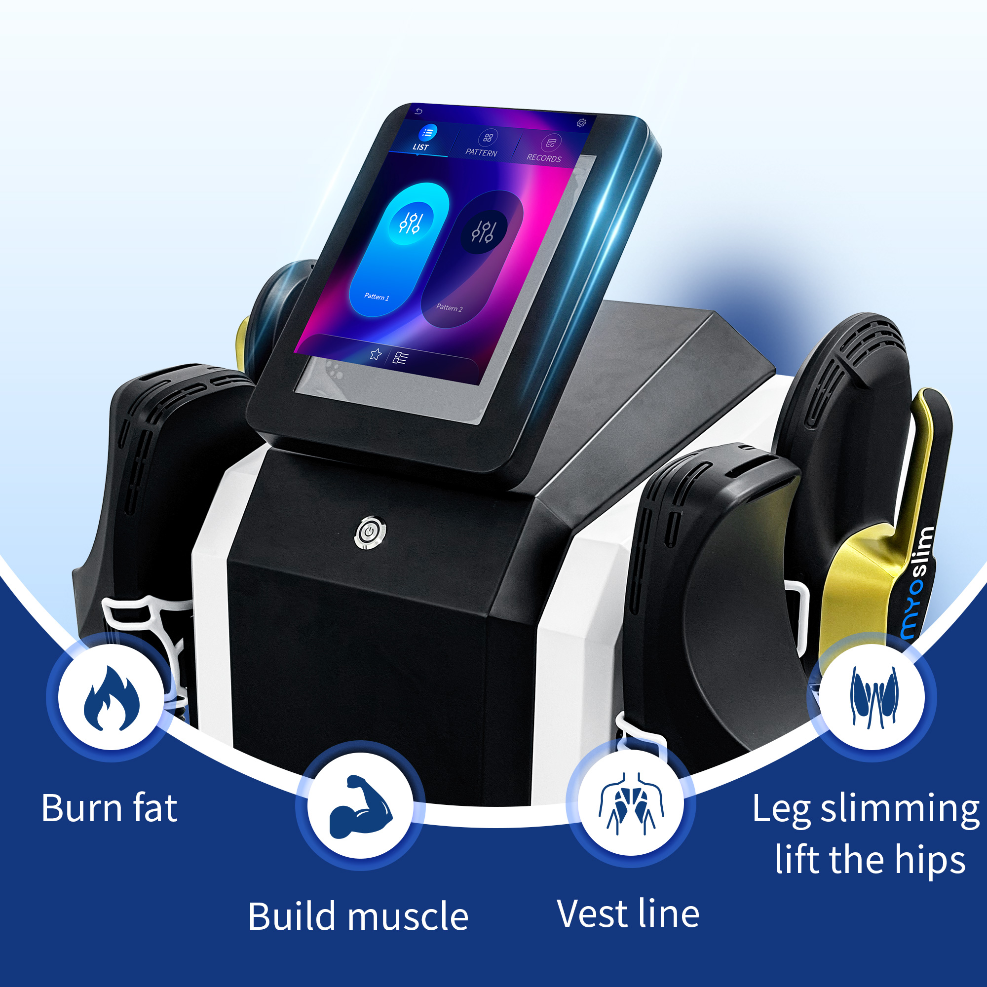EMS 6500W NEO Body Slimming Nova Fat Burning Muscle Body Sculpting Electromagnetic Stimulate Therapy Machine Update