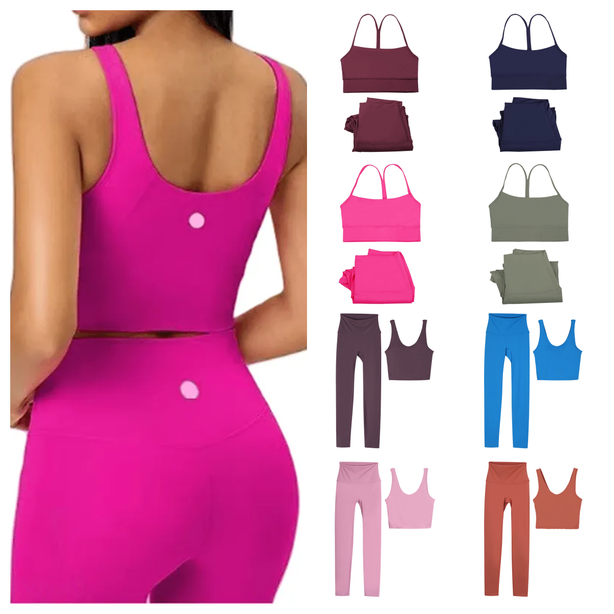 Women Yoga Set lingerie Push Up Fie Legging Sport Bra Soft High Wait luluness lemonlies sets Outfit Pant Gym Suit luluness lemonlies set pant Running Workout sets