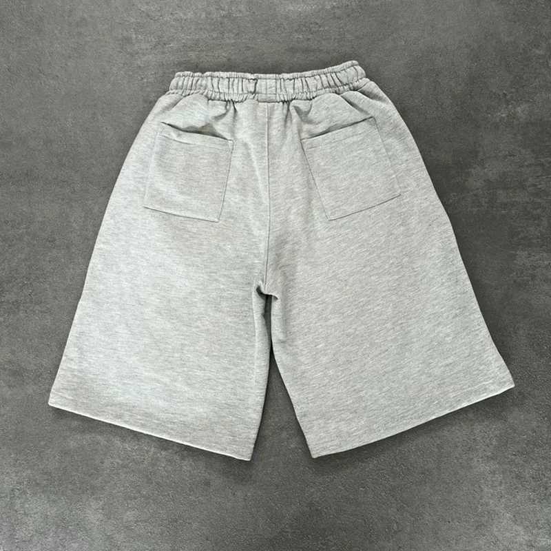 Mens Summer Trendy Pattern Embroidered Sports Leisure Straight Loose Five Quarter Pants - American New Trend Y250814