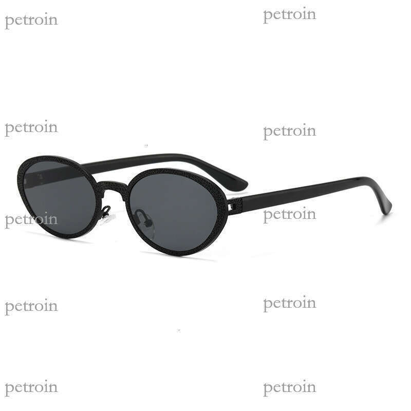 Round Metal Trendy Fashion for Men and Women, Unique Runway Style Internet Celebrity Sunglasses