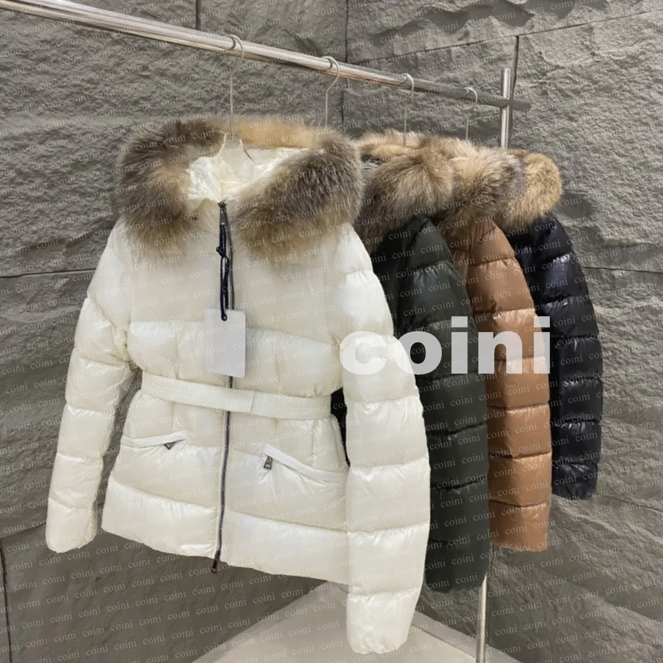 Womans Coat Designer jacket winter boed short down jackets fur coats Puffer jacket Long parkas with belt lady embroidered badge hooded puffer jacket coat