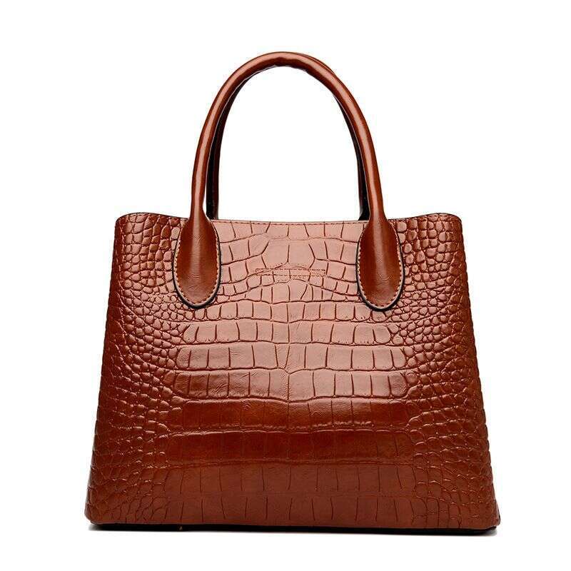Crocodile print 2023 new one-shoulder cross-body hand-held middle-aged mom counter women's bag