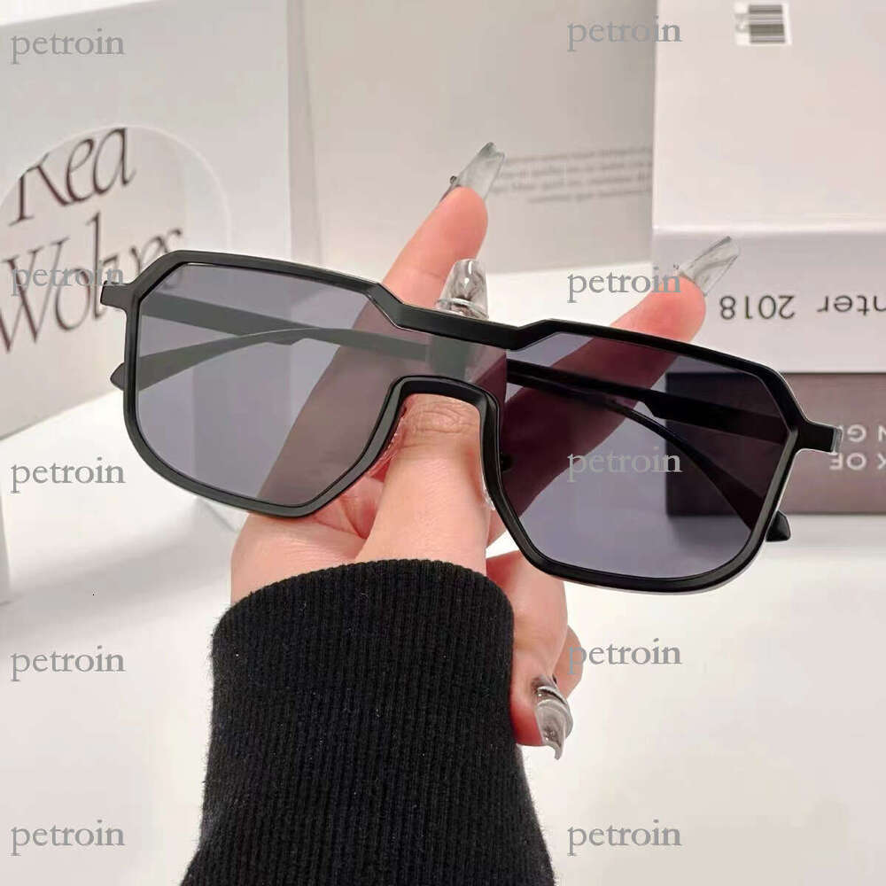 New One-piece Lens Men's Driving Steampunk Versatile Metal High-end Sunglasses