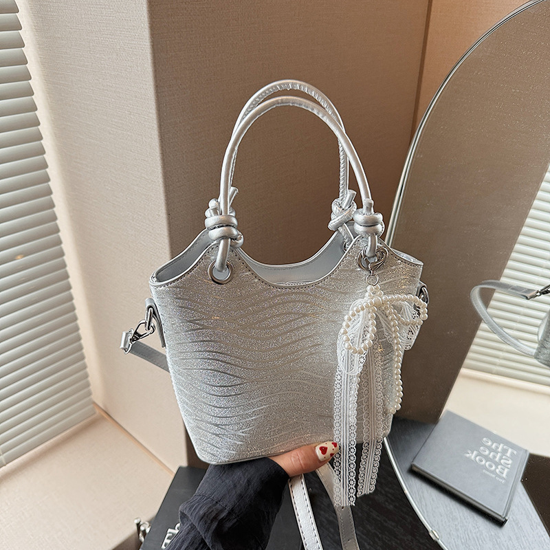 Korean Style Niche Rhinestone Sequin Handbag Free Shipping Designer Versatile Women's Commuting Shoulder Bag Luxury Leisure Shopping Crossbody Ba