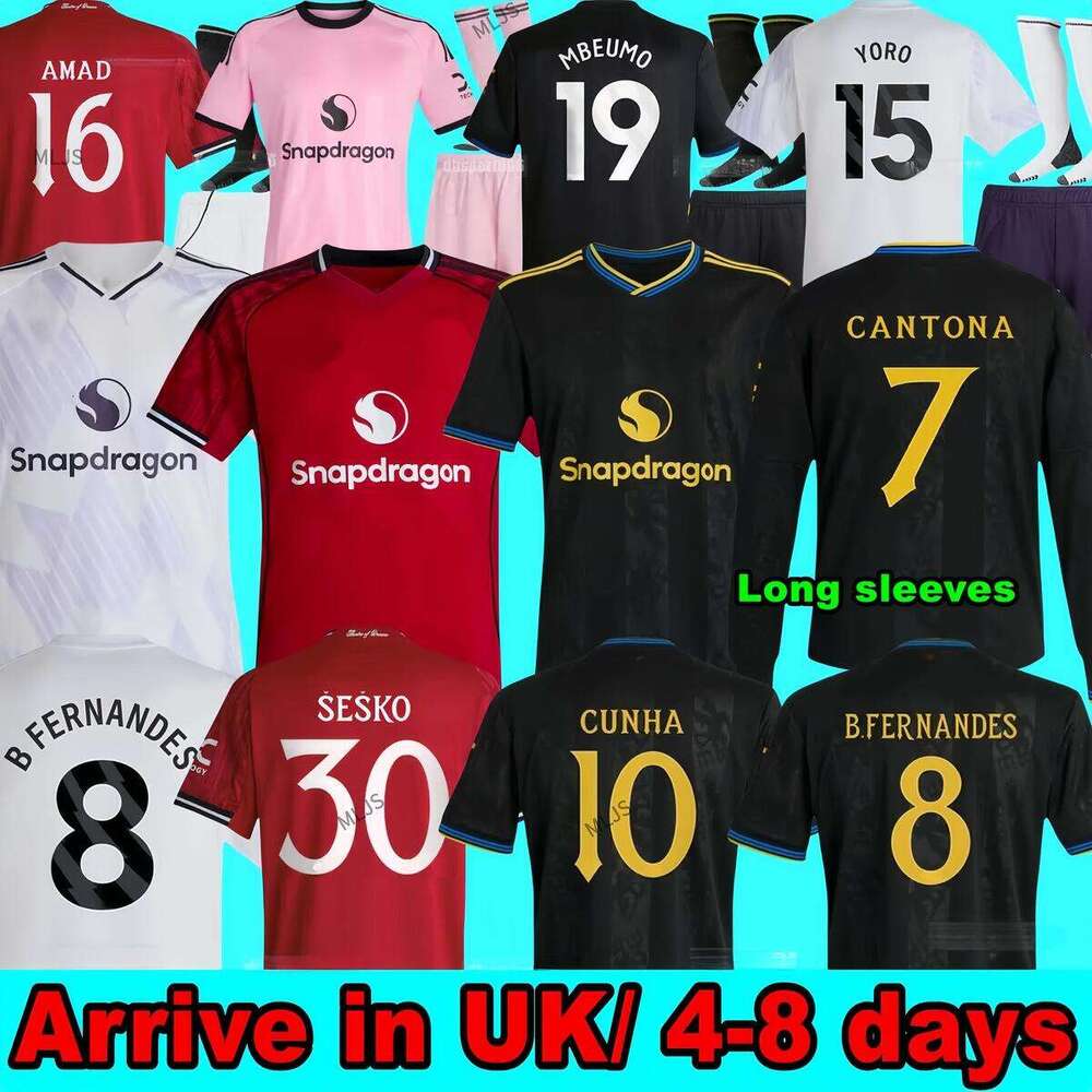 25 26 RASHFORD Stone Roses Soccer Jerseys GARNACHO HOJLUND MARTINEZ CASEMIRO football shirt B. FERNANDES men kids kits MAINOO ZIRKZEE AMAD 2025 ONANA Dalot