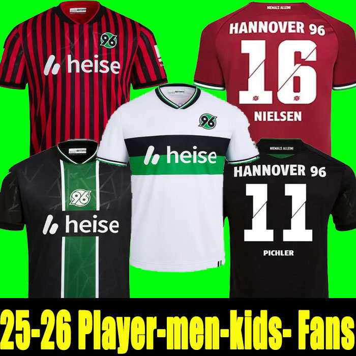 XXXL 4XL Hannover 96 2025 Soccer Jerseys KALLMAN 25 26 NGANKAM STERNER football kits PICHLER HALSTENBERG Football Shirts KNIGHT NIELSEN ROCHELT Men Uniforms Sets 66