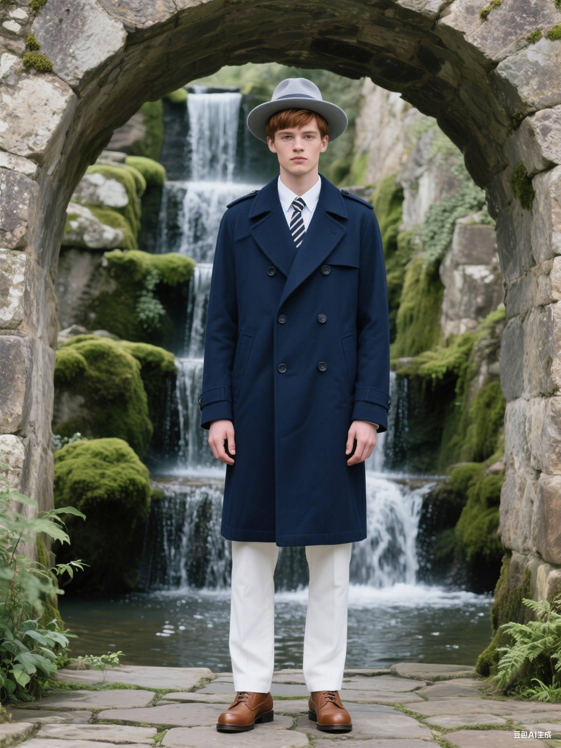 Male Streetwear Winter Coat Mans Solid Color Casual Outerwear Jacket Double Breasted Wool Men's Long Tuxedos One Piece