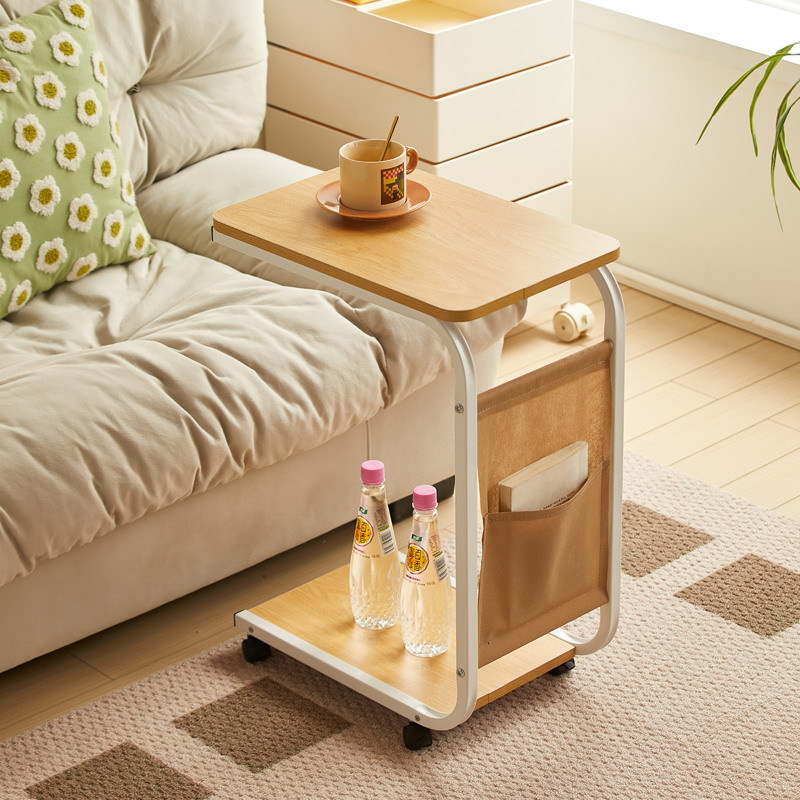 M8152 Sofa side table movable side table with wheels bedside table bedside table