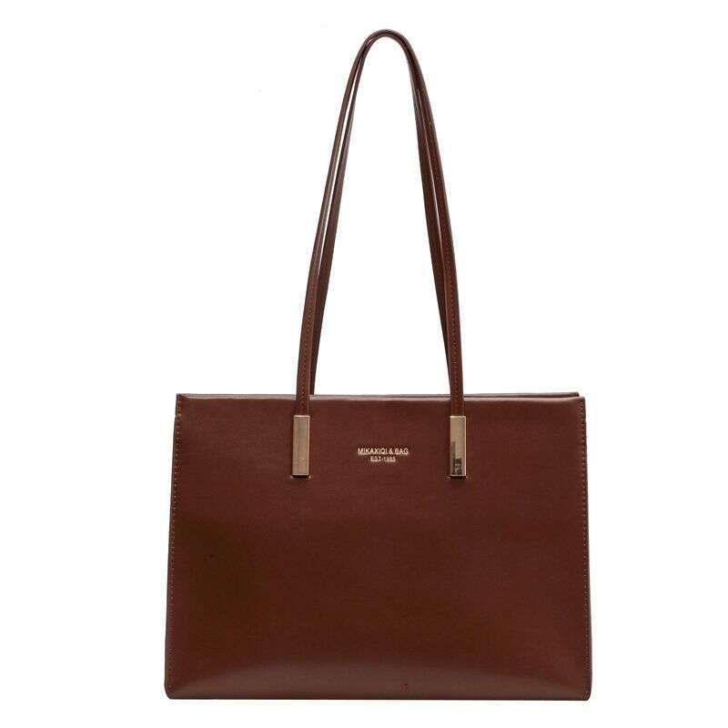 Large-capacity Bag Women's 2023 New High-end Fashion Niche Design Shoulder all-match retro commuter tote bag