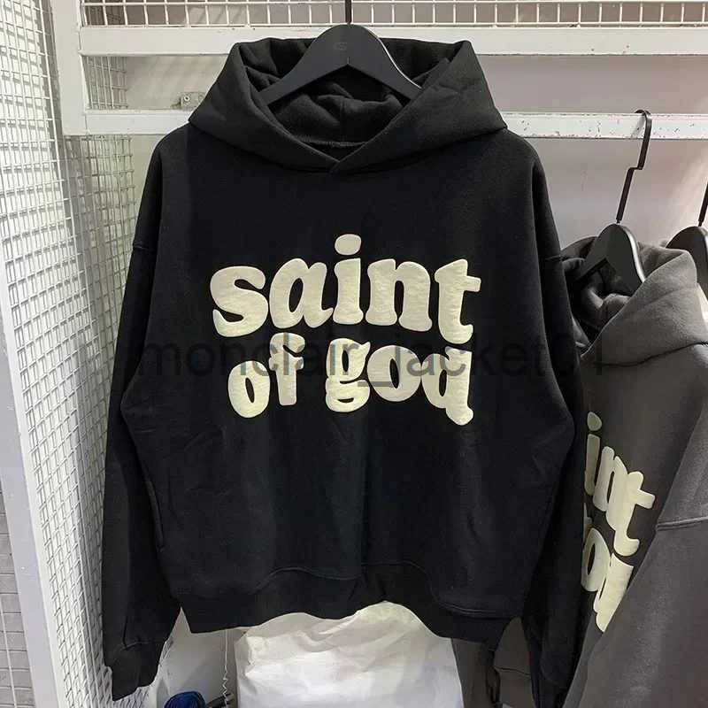 Charcoal Black White Casual Oversized CPFM Pullovers Hooded Men Women Puff Saint Of God Hoodie Saint Sweatshirts S25529 J250815