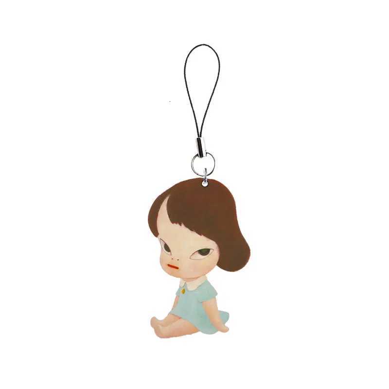 Nara Yoshito Phone Charm Keychain Acrylic Nara Yoshito Small Mobile Phone Chain Key Rin Accories Fans Gifts Y250815