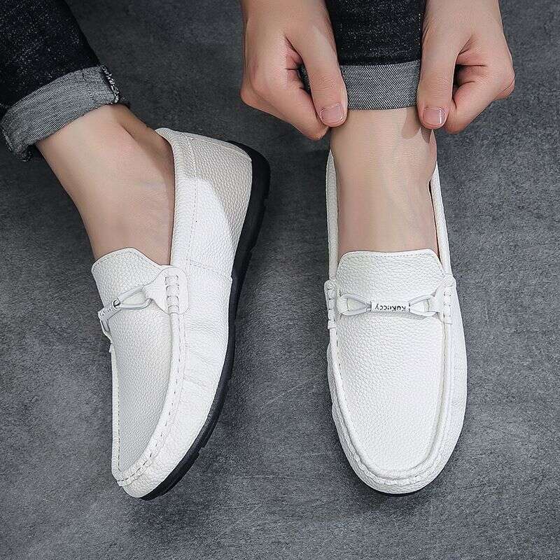 Bean Summer New British Style Fashion Trend Casual Versatile Men's Soft Sole One Foot Le Fu Shoes