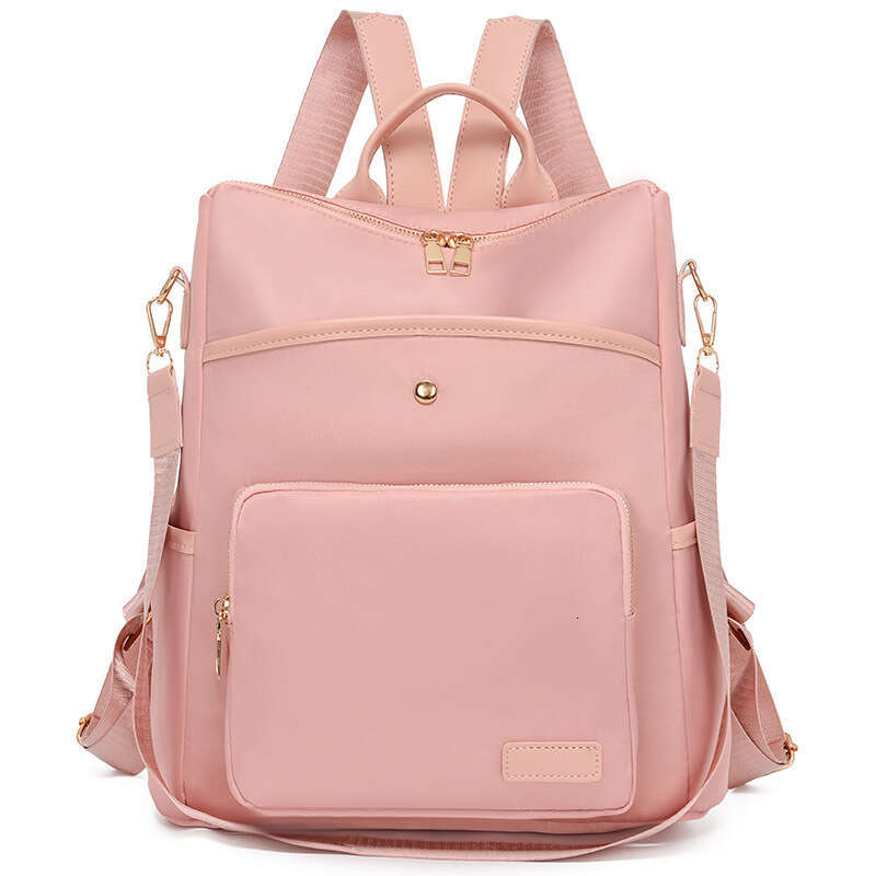 Women's New Soft Bags Designer Women Leather Texture Backpack Korean Version Fashion School Simple Solid Color Trendy Travel Bag