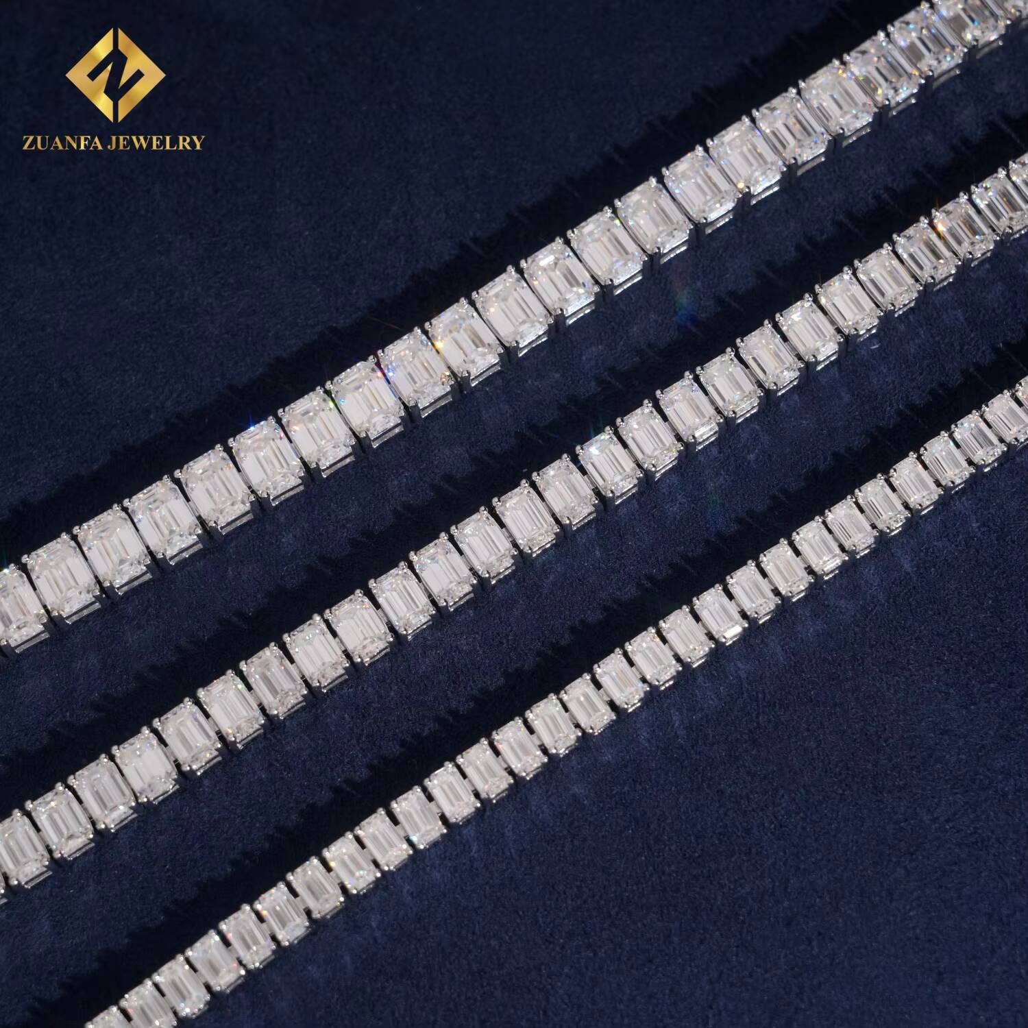 Pass Diamond Tester 7mm Tennis Bracelet 925 Solid Silver Men Women Hip Hop Bracelet VVS Moissanite Tennis Bracelet