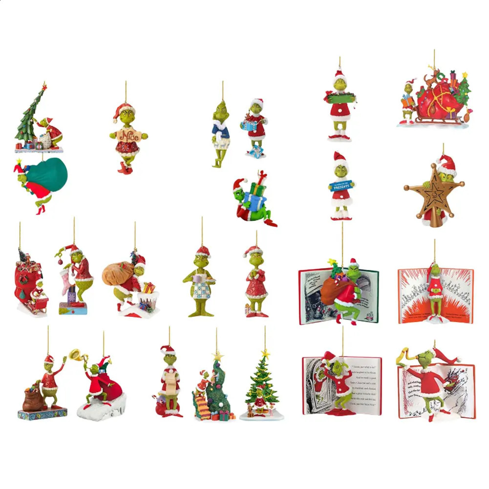 For Grinch Christmas Advent Calendar Decorative Acrylic Animal Pendant Calendar Christmas Holiday Decor for Kids Boys Girls 250815 - view 6