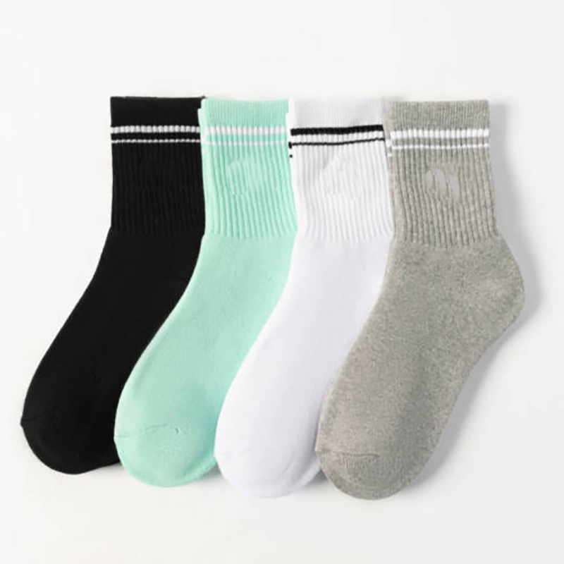 Sock Women's American Designer Oasis Style Side Stripes Contrasting Color Hip-hop Casual Versatile Sock Sexy Style