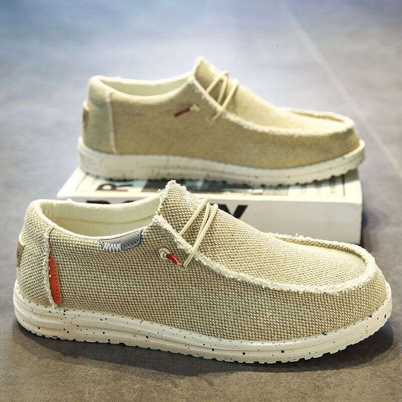 Slip-On Canvas for Man Casual Walking Outdoor Lightweight Men's Tennis Running Shoes Loafers