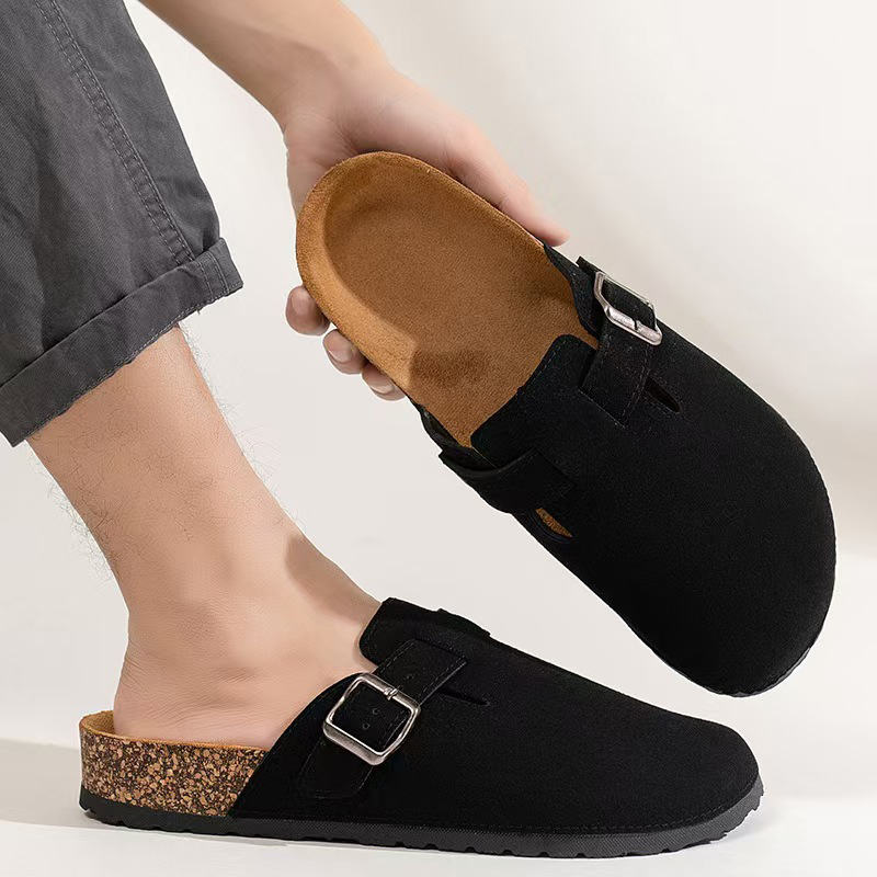 36-47 Large size designer sandals clog sandal slide Suede slides Footbed Taupe brown Zurich Eva Black Mocha Antique womens Narrow Fit mens