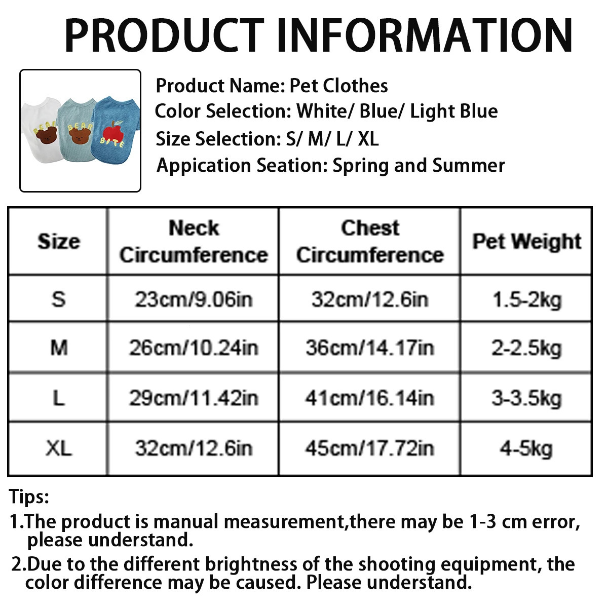 Tshirt for Dogs Cute Puppy Summer Clothes Soft Cats Clothing Breathable Dog Accessories 250814