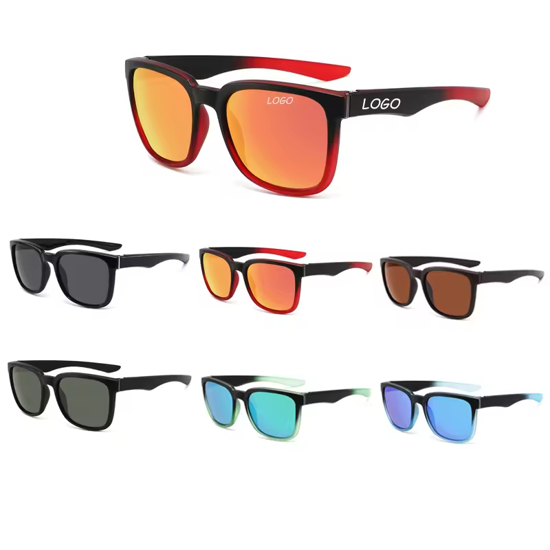 2025 new fashion mirror TAC lens sunglasses 2024 plastic sunglasses custom logo sports casual men's outdoor sunglasses Driving, fishing