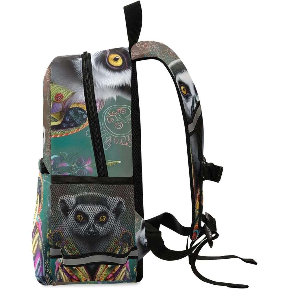 ute Ring Tailed Lemur Toddler Boy Backpack with Leash, Small Kids School Bag Preschool Backpacks 123 123