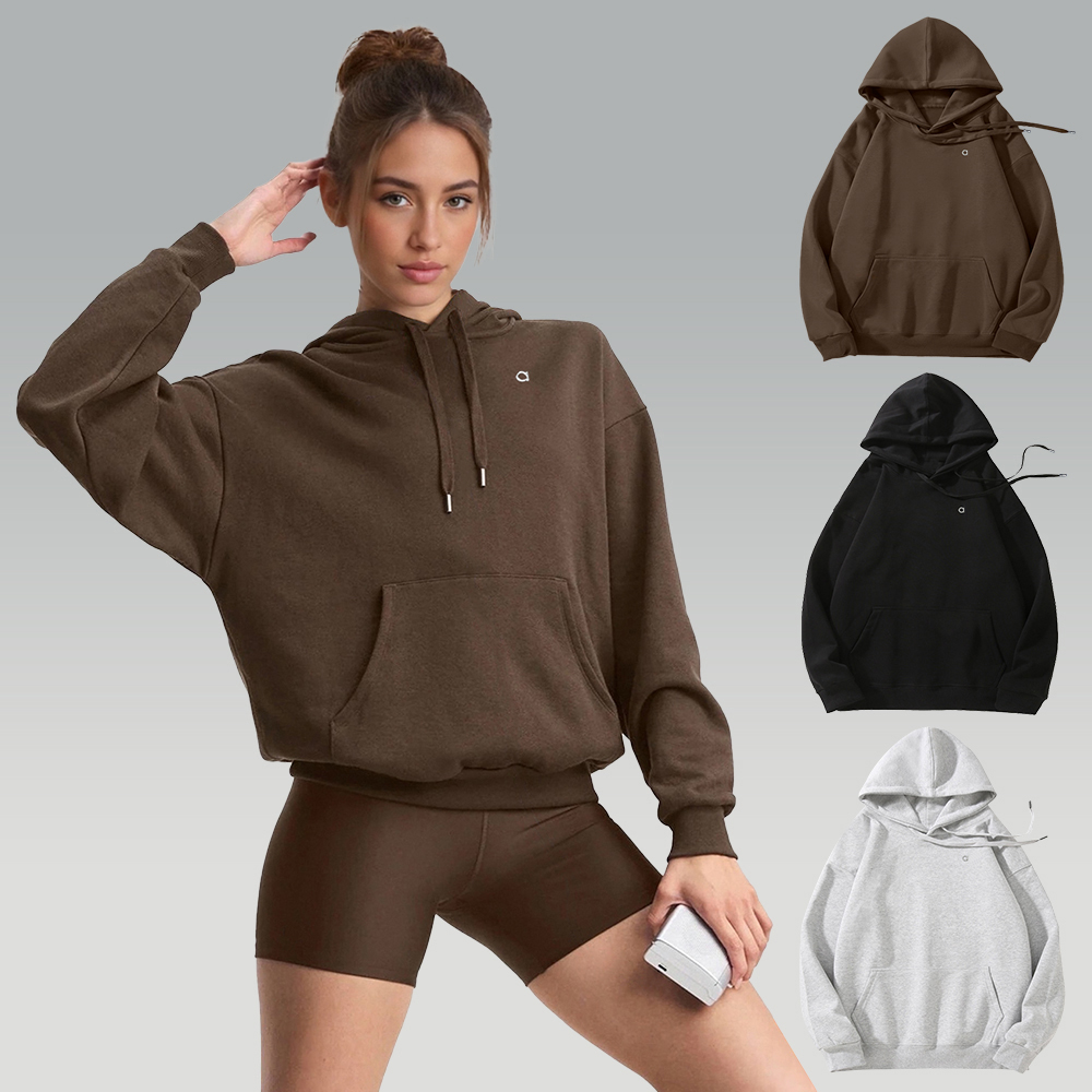 Designer Hoodies Winter Warm Sweatshirts Pullover Long Sleeve Tops Loose Oversized Yoga Sportswears Couple Streetwears
