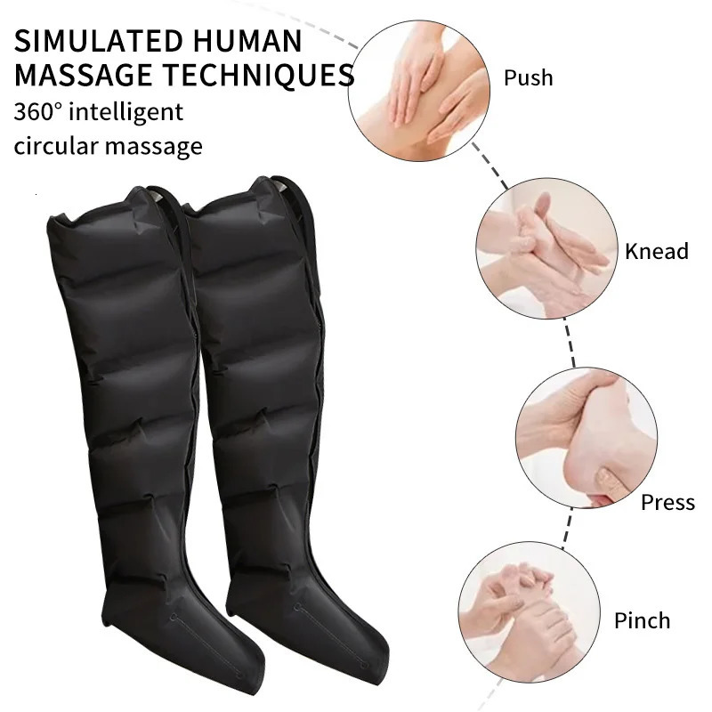 Jinkairui Electric Air Pressure Leg Massager Kneading Squeeze Deep Relaxation Calf Foot with Remote Control 250814