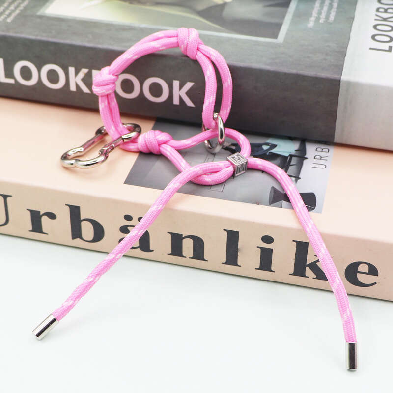 Korean INS Style Colorful Nylon Rope Miu Series Bag Pendant Couple Bracelet Keychain Car Ornament