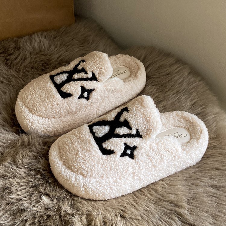 Designer shoes free shipping warm winter outdoor indoor casual slippers vintage thick bottomed lamb wool cotton shoes