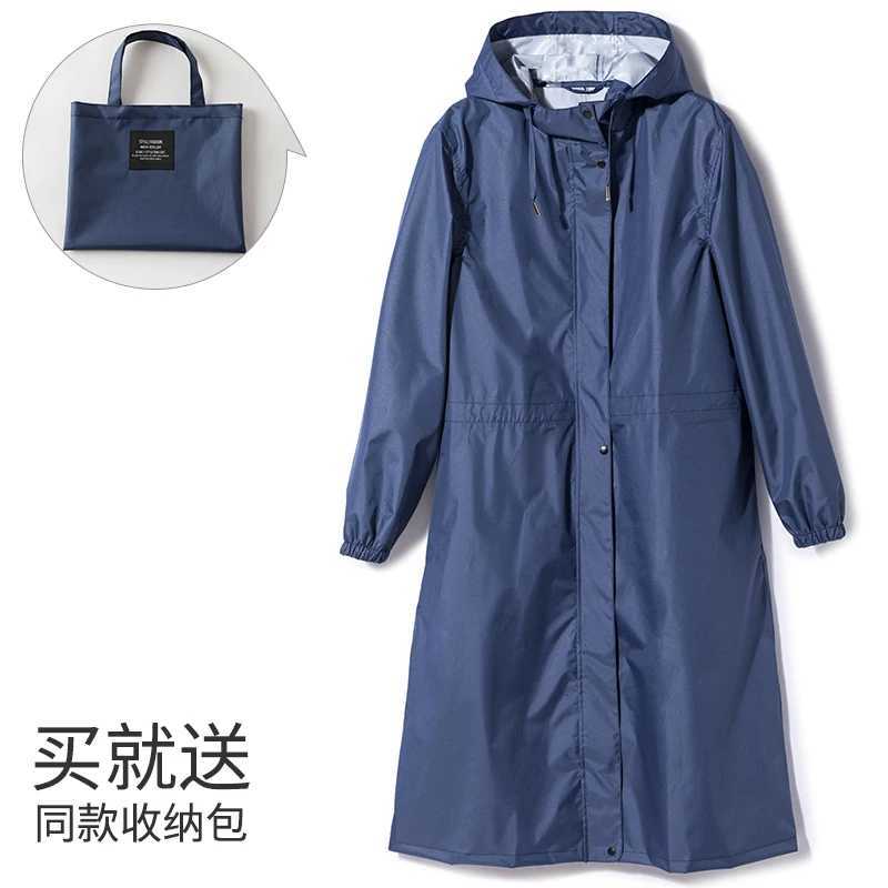 Raincoat Waterproof Mid Length Adult Full Body Weatherproof Fashion Outdoor Hiking Men And Women Windbreaker Raincoat Br Y250814
