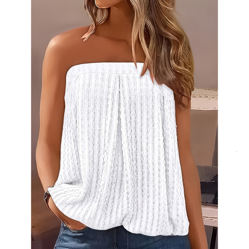 Women's Off-Shoulder Striped Tank Top - Breathable Design, Casual Chic for Spring, Summer, and Autumn, Machine Washable, Seasonal Fashion, Qualit