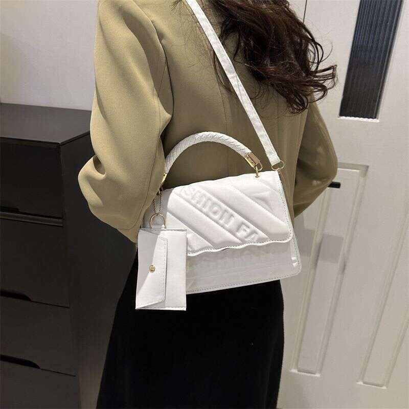 All Match Letter Small Square Handbag For Women Spring New Style Fashion Shoulder Messenger Bag