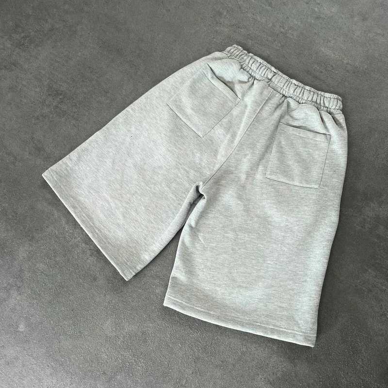 Mens Summer Trendy Pattern Embroidered Sports Leisure Straight Loose Five Quarter Pants - American New Trend Y250814