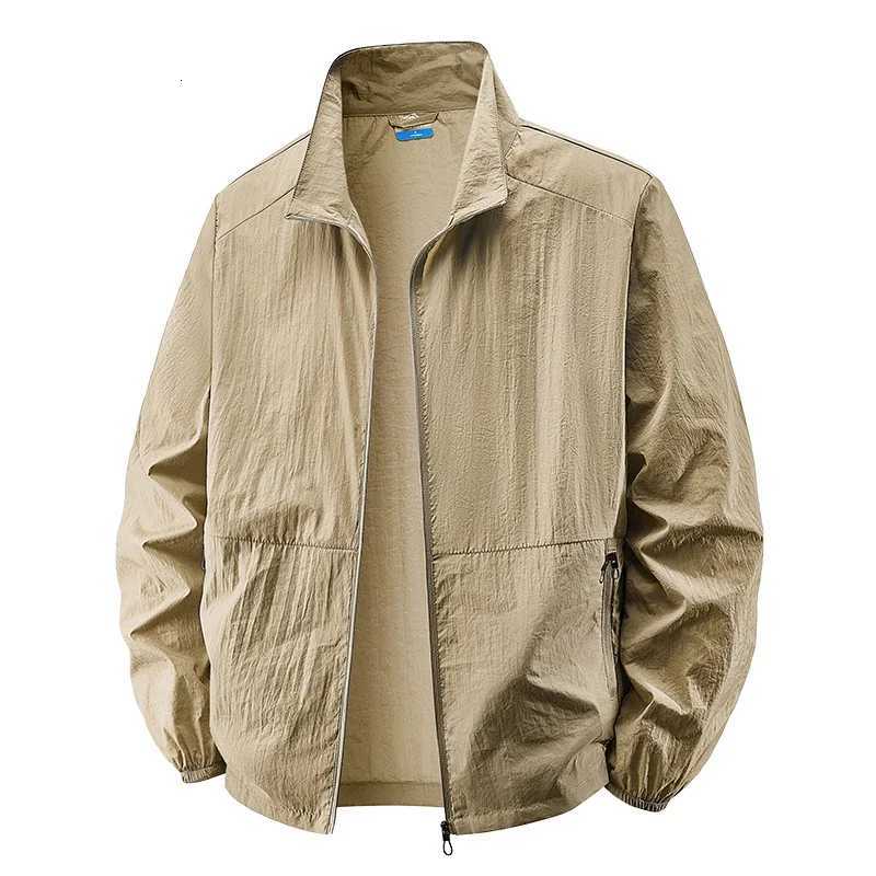 2025 Mens Summer UPF50+ Sun Protection Jacket Ultra-Light Thin Skin-Friendly Breathable UV Proof Fishing Ice Silk Sunscreen Coat W250815