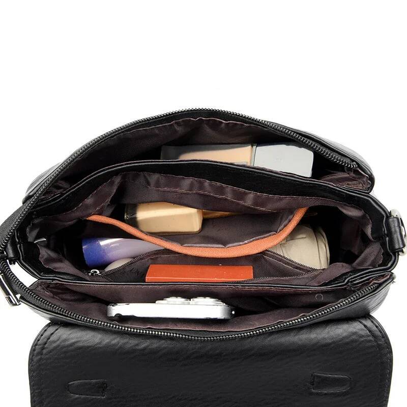 High Quality Cow Ladies Handbags Fashion Female Messenger Tote Bags Women Genuine Leather Shoulder Crossbody Sac