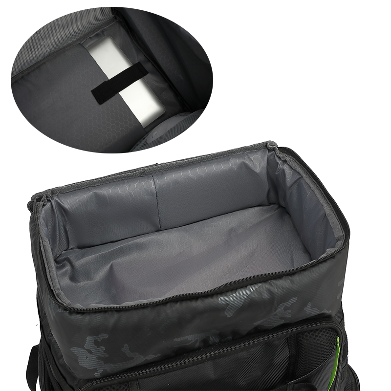 Large-capacity outdoor backpack for carrying drones. Camouflage sports backpack.