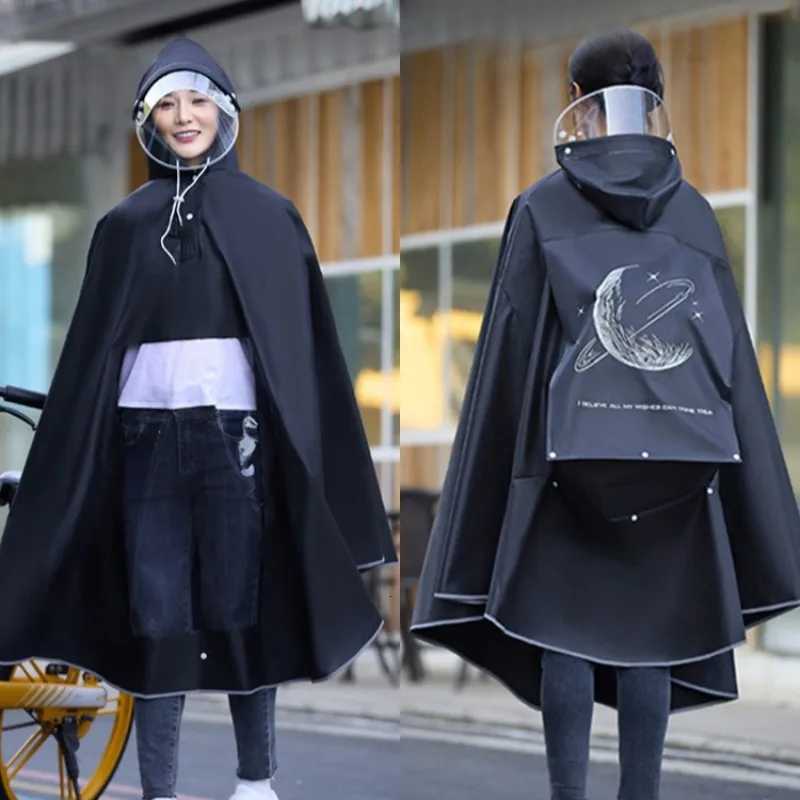 Full-Body Long Electric Scooter and Bicycle Raincoat Special for Heavy Rain Mens and Womens Styles Y250814
