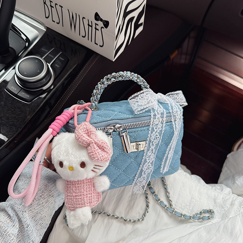 Fashion Women's Denim Charter Sewing Chain Makeup Bag Free Shipping Designer Versatile Mini Handbag Luxury Shoulder Crossbody Bag Casual Phone Ba
